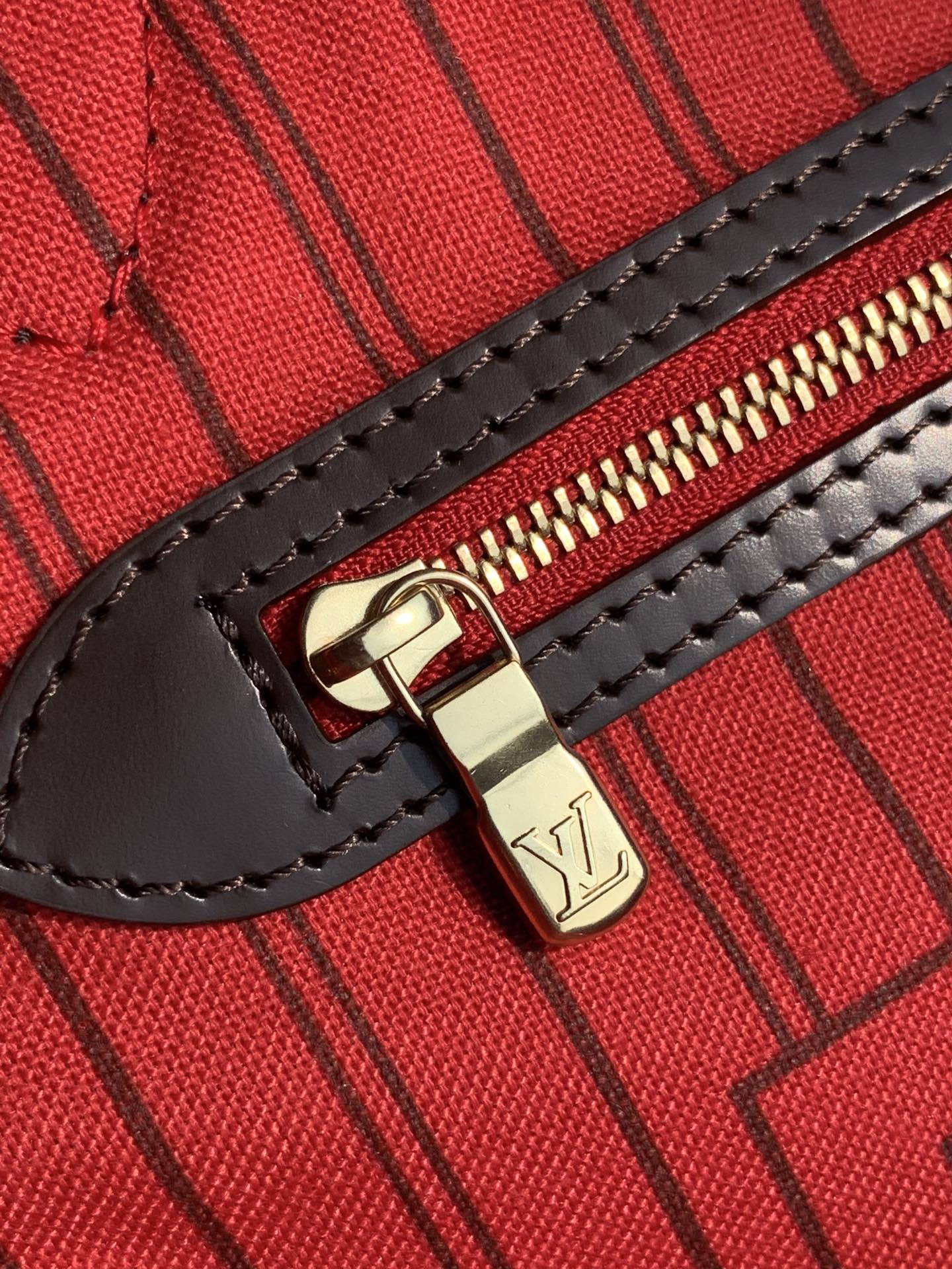 NEVER FULL MM WITH DUSTBAG DAMIER EBENE CANVAS 29CM