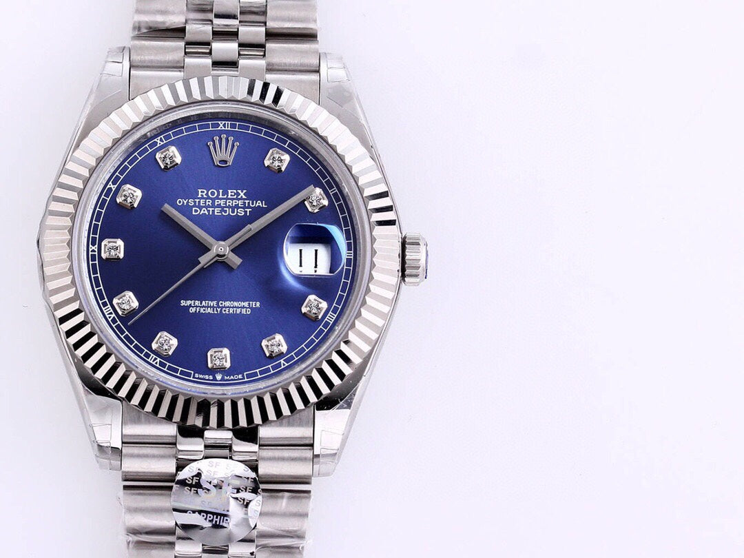 DATEJUST 41MM STAINLESS STEEL BLUE DIAL