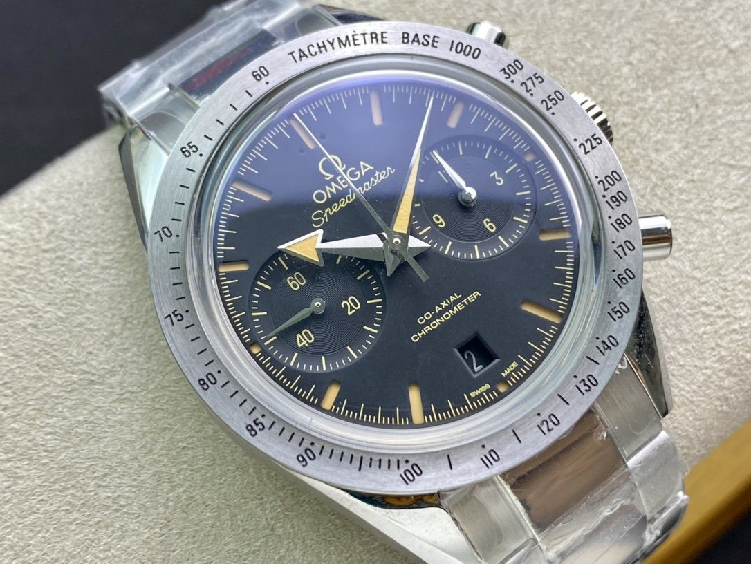 SPEED MASTER 57 BROAD ARROW STEEL BLACK DIAL