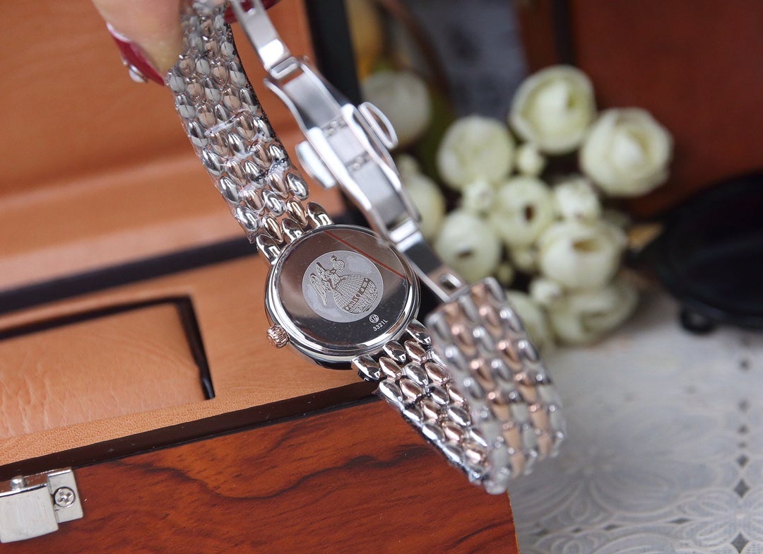 DEVILLE LADYMATIC 29MM TWO TONE BLUE DIAL