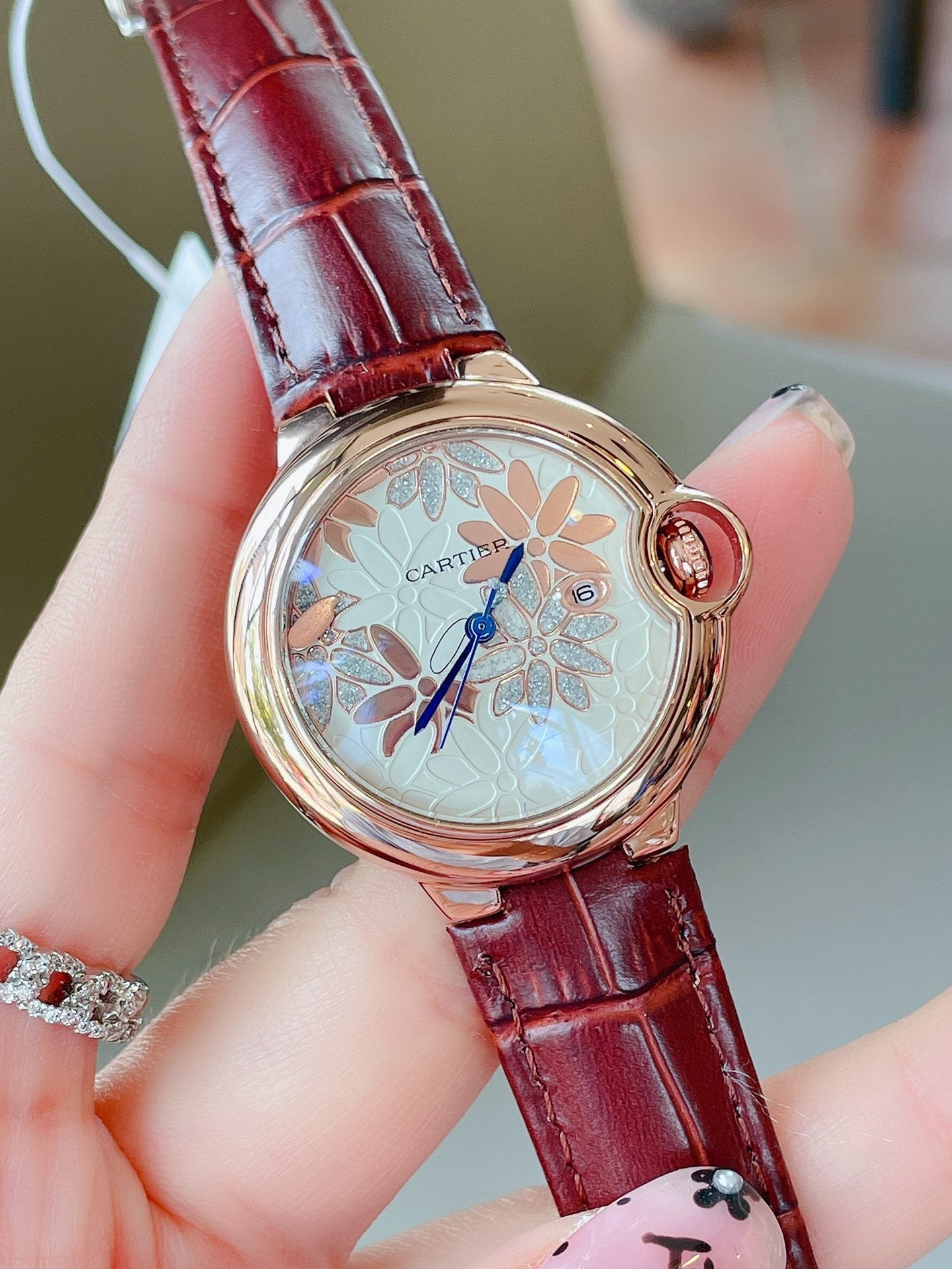 BALLON BLEU 33MM CUSTOM DIAL LEATHER STRAP