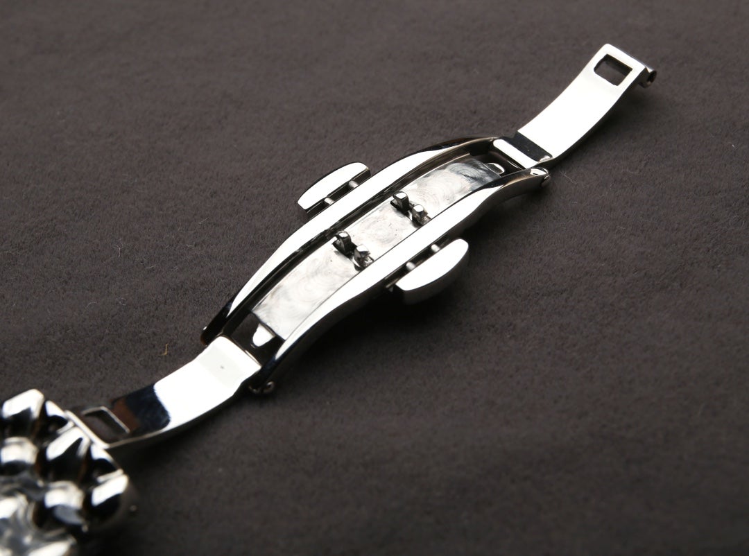 DEVILLE PRESTIGE 32MM ROSE GOLD DIAMOND BEZEL MOP DIAL