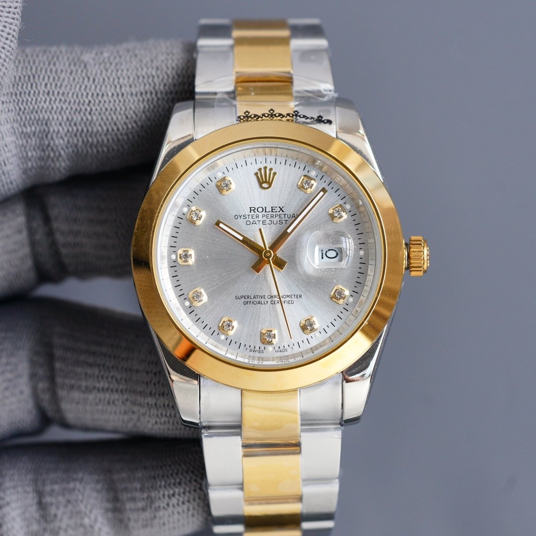 DATEJUST 41MM OYSTER PERPETUAL DATEJUST DIAMOND NUMERALS