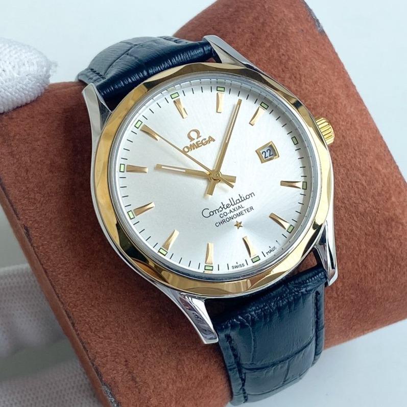 CONSTELLATION 40 GOLD CASE LEATHER STRAP