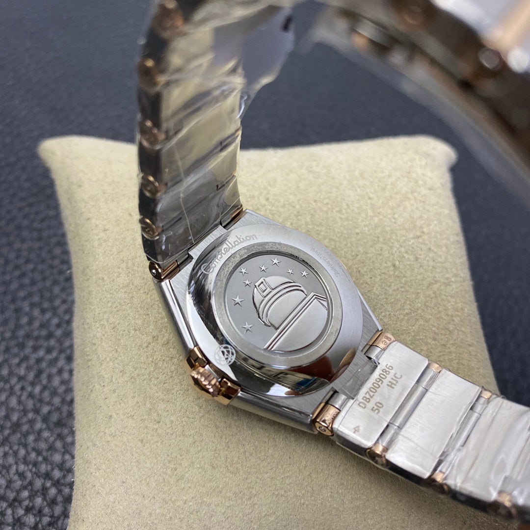 CONSTELLATION QUARTZ 28MM ROSE GOLD STEEL