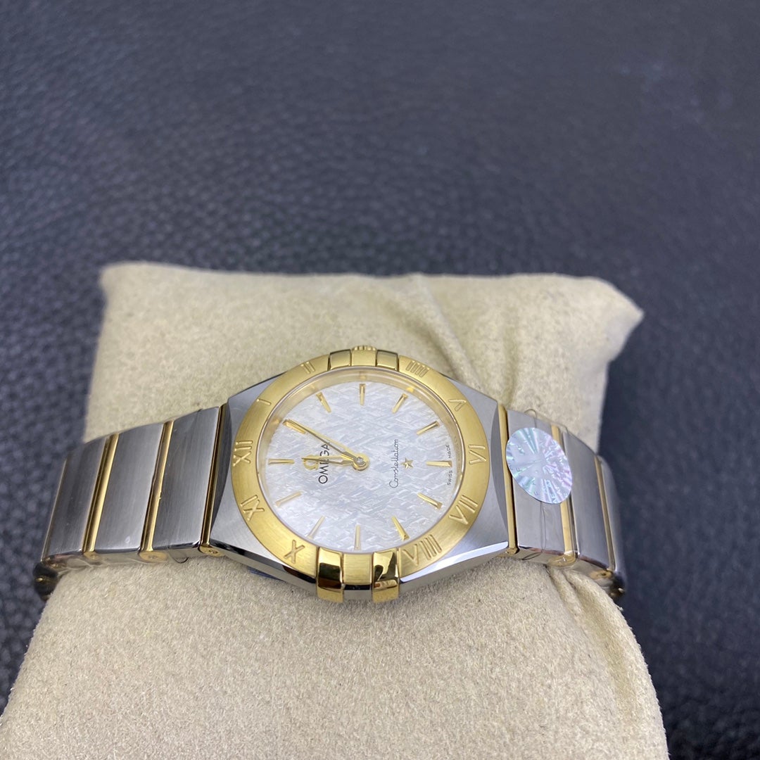 CONSTELLATION QUARTZ 28MM GOLD STEEL