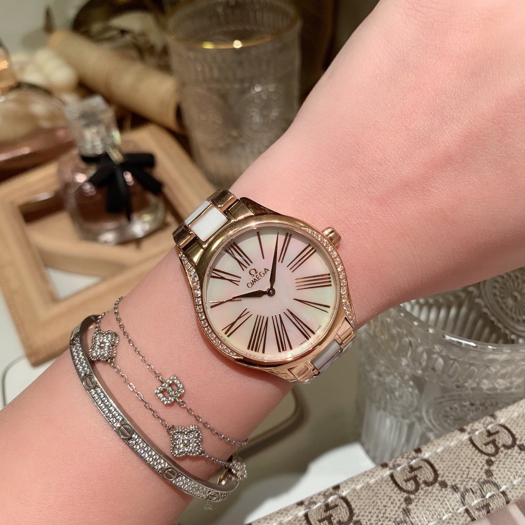 DEVILLE 36MM QUARTZ TWO-TONE MOP DIAL