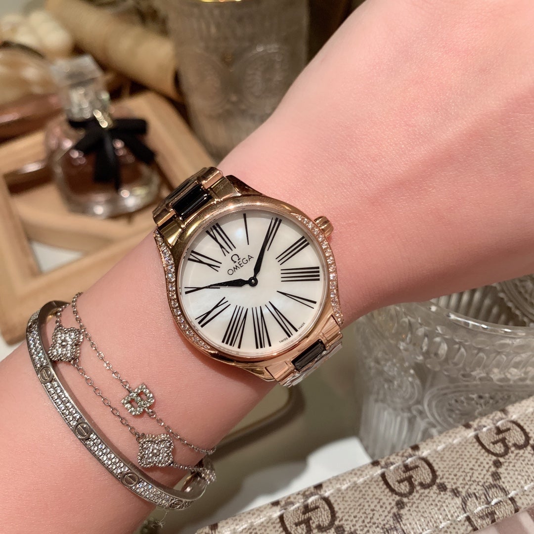 DEVILLE 36MM QUARTZ TWO-TONE MOP DIAL