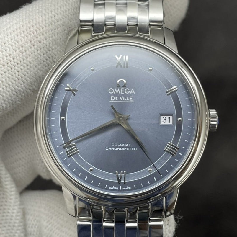 DEVILLE PRESTIGE 39.5MM STEEL BLUE DIAL