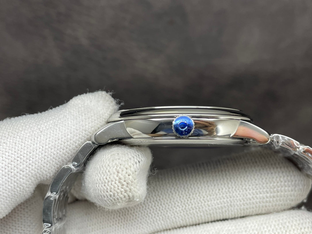 DEVILLE PRESTIGE 39.5MM STEEL BLUE DIAL