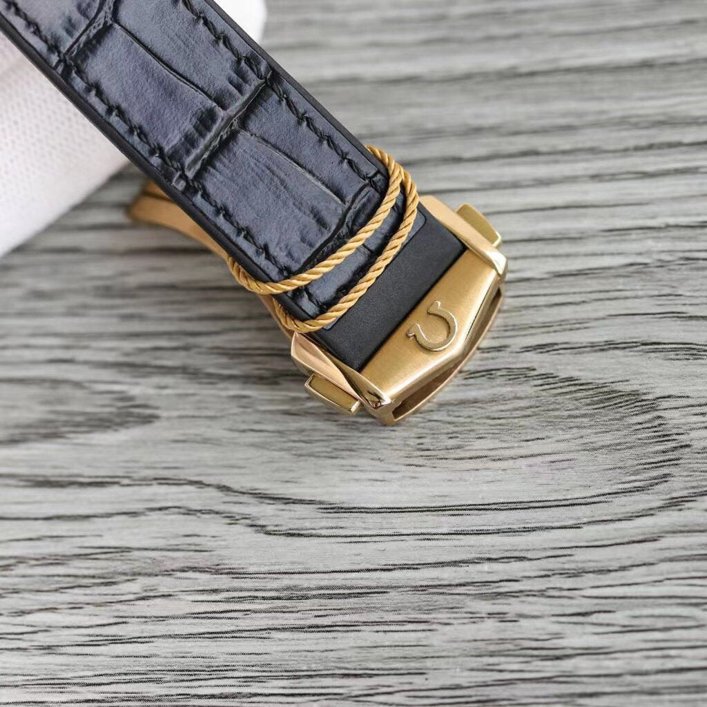 CONSTELLATION 41MM GOLD CASE BLACK LEATHER