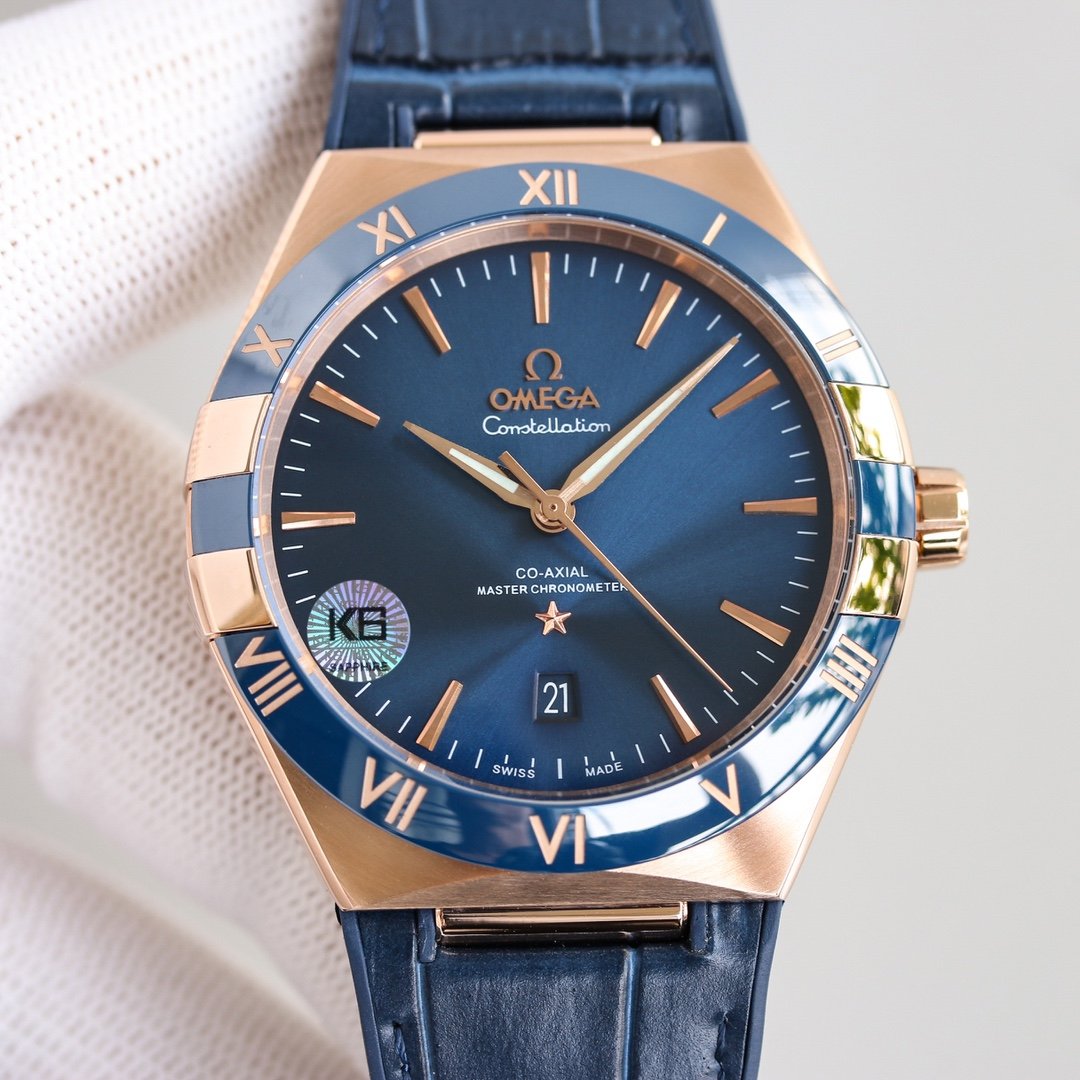 CONSTELLATION 41MM BLUE DIAL LEATHER