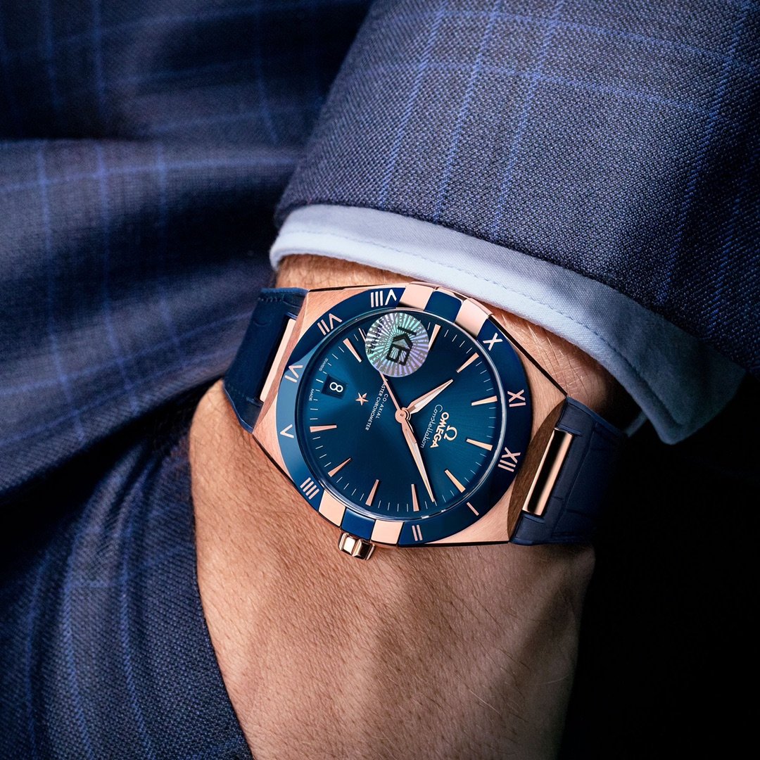 CONSTELLATION 41MM BLUE DIAL LEATHER