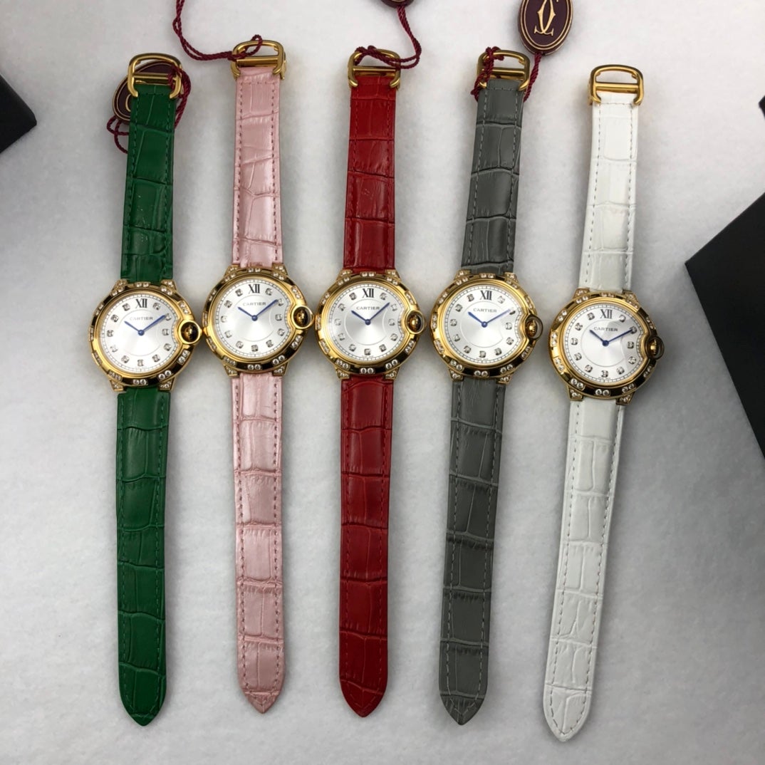 BALLON BLEU 36MM GOLD CASE DIAMOND NUMERALS