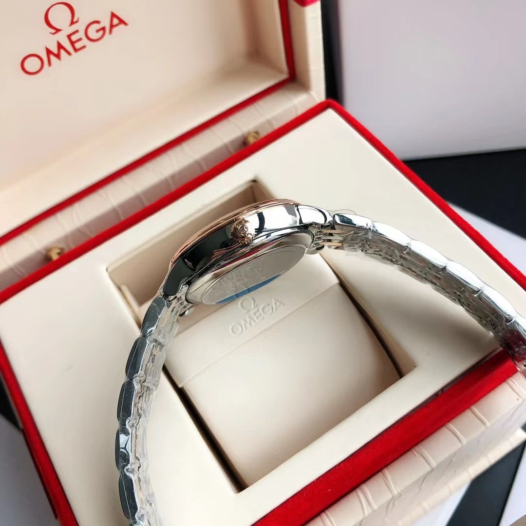 DE VILLE PRESTIGE 39.5 GOLD STEEL MOP DIAL