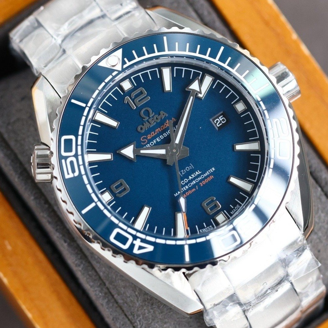SEAMASTER PROFESSIONAL PLANET OCEAN 600M BLUE CERAMIC STEEL BRACELET