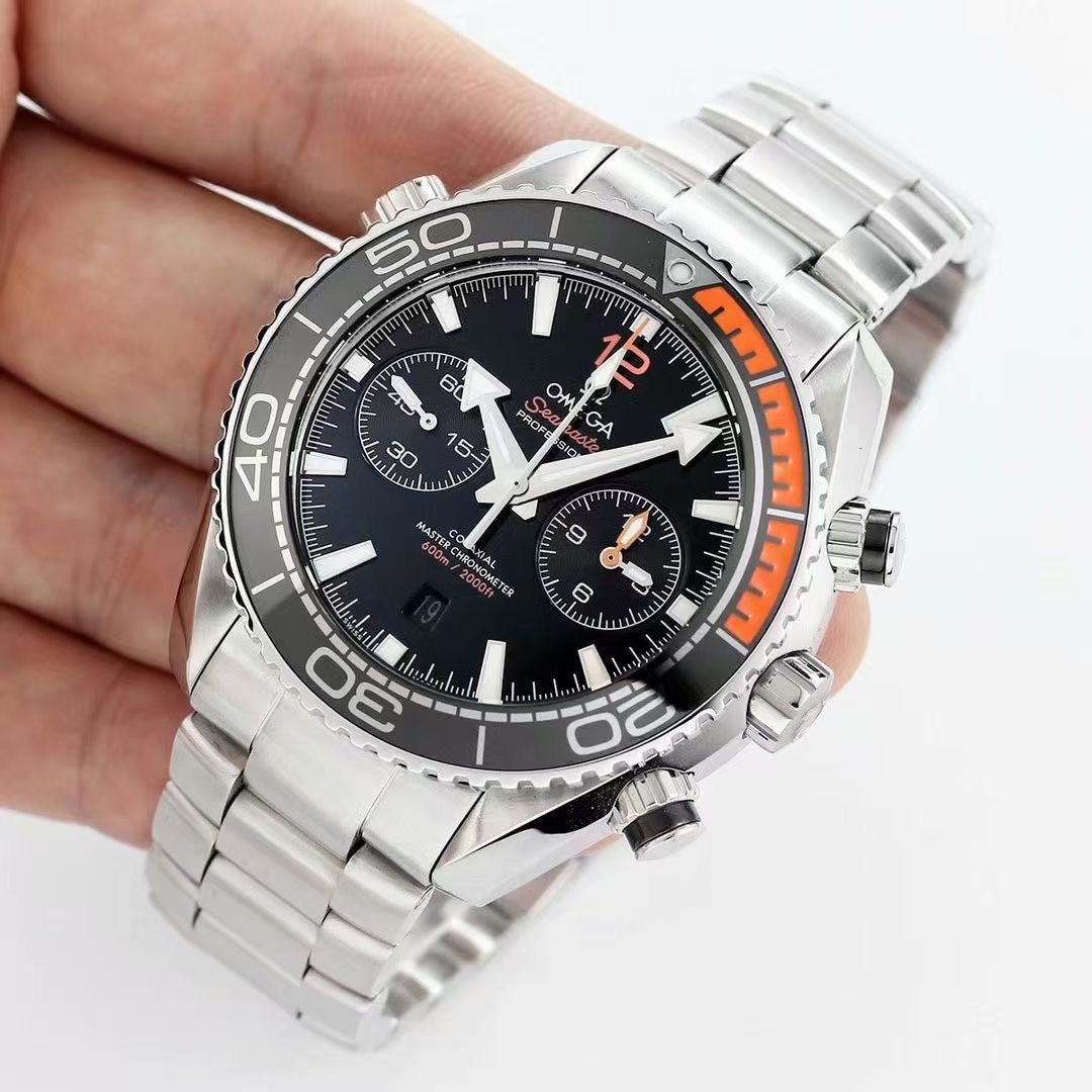 SEAMASTER PLANET OCEAN 600 CHRONOGRAPH ORANGE BLACK DIAL