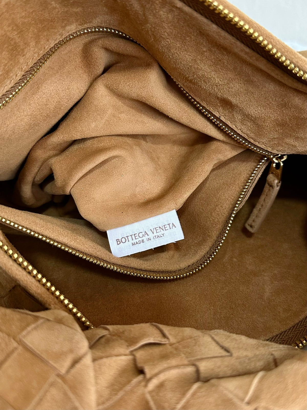 BV SMALL JODIE 36CM BROWN SUEDE LEATHER