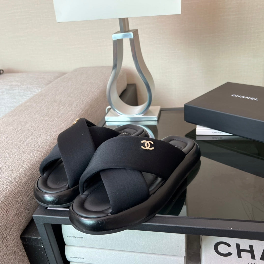 CC Sandal Black Lambskin 173046