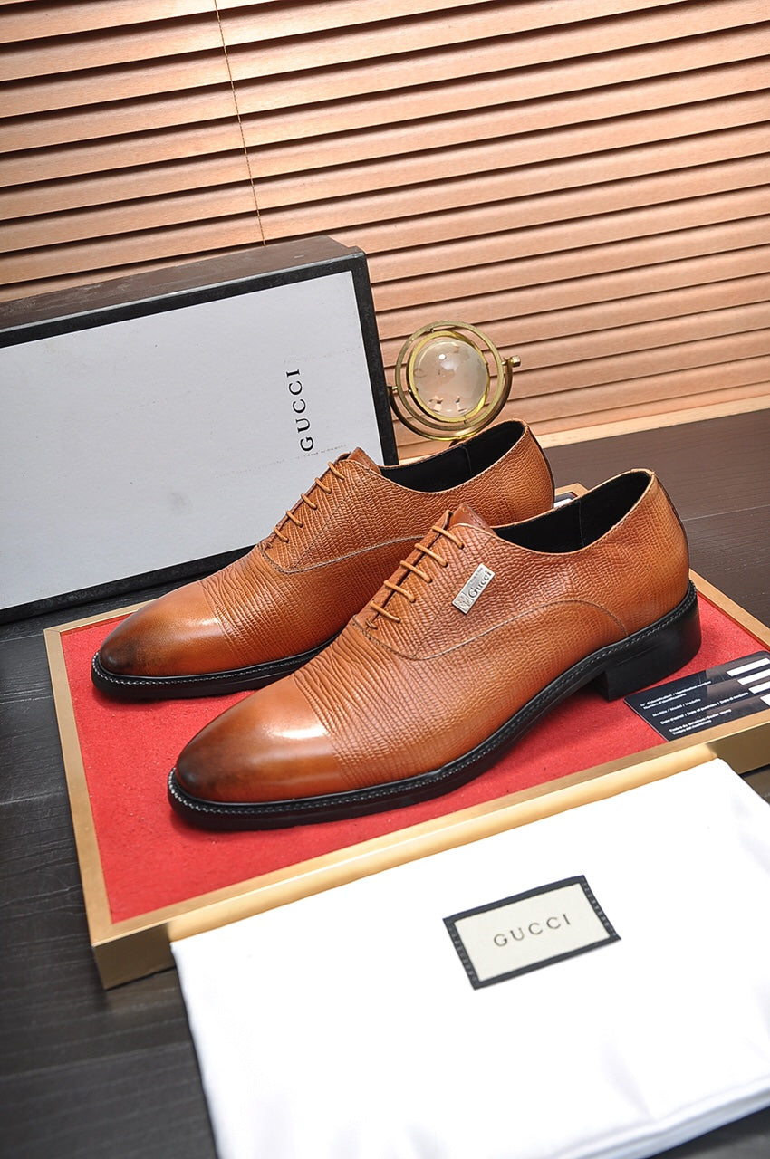 GG Men's Dress Shoe Brown Cowhide 499525