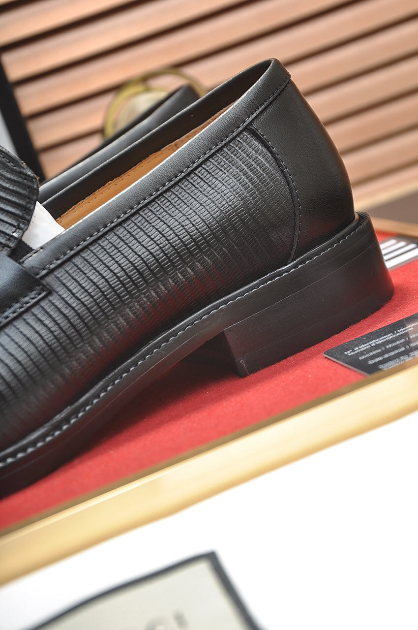 GG Men's Loafer Black Cowhide 562021