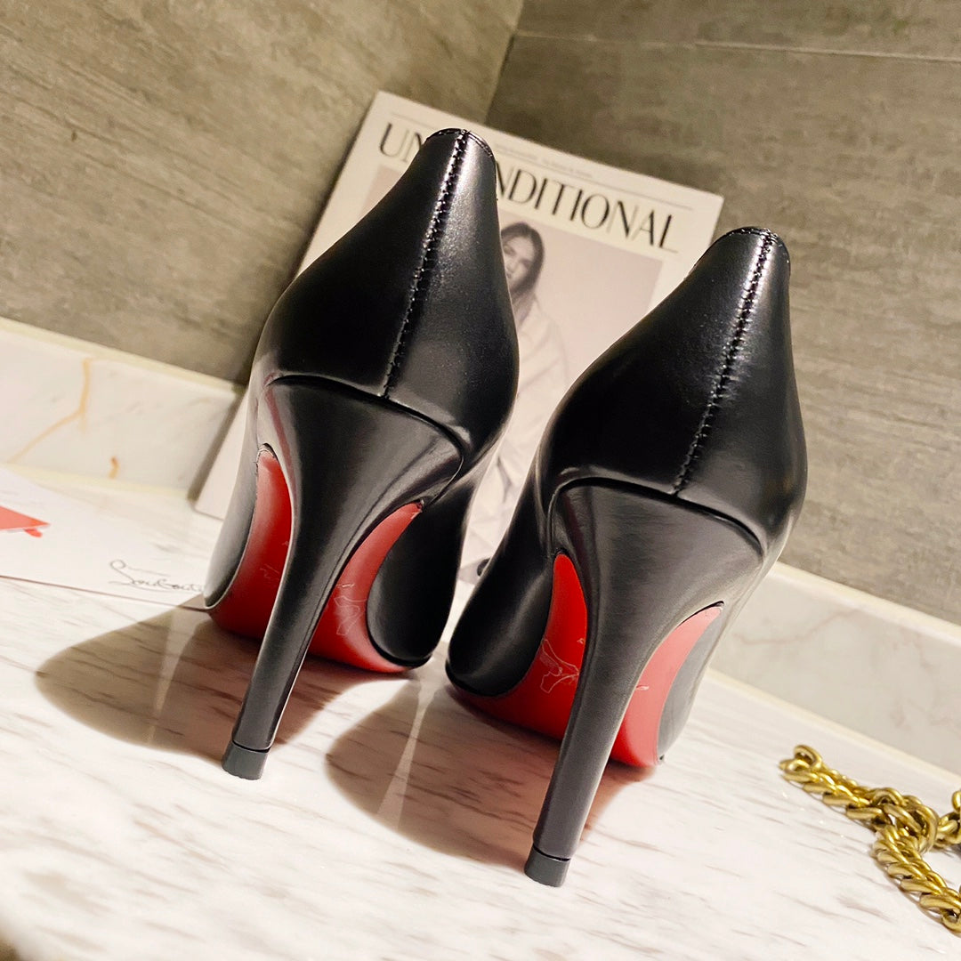 CL Simplenodo Bow Pumps 85mm Nappa Leather Black