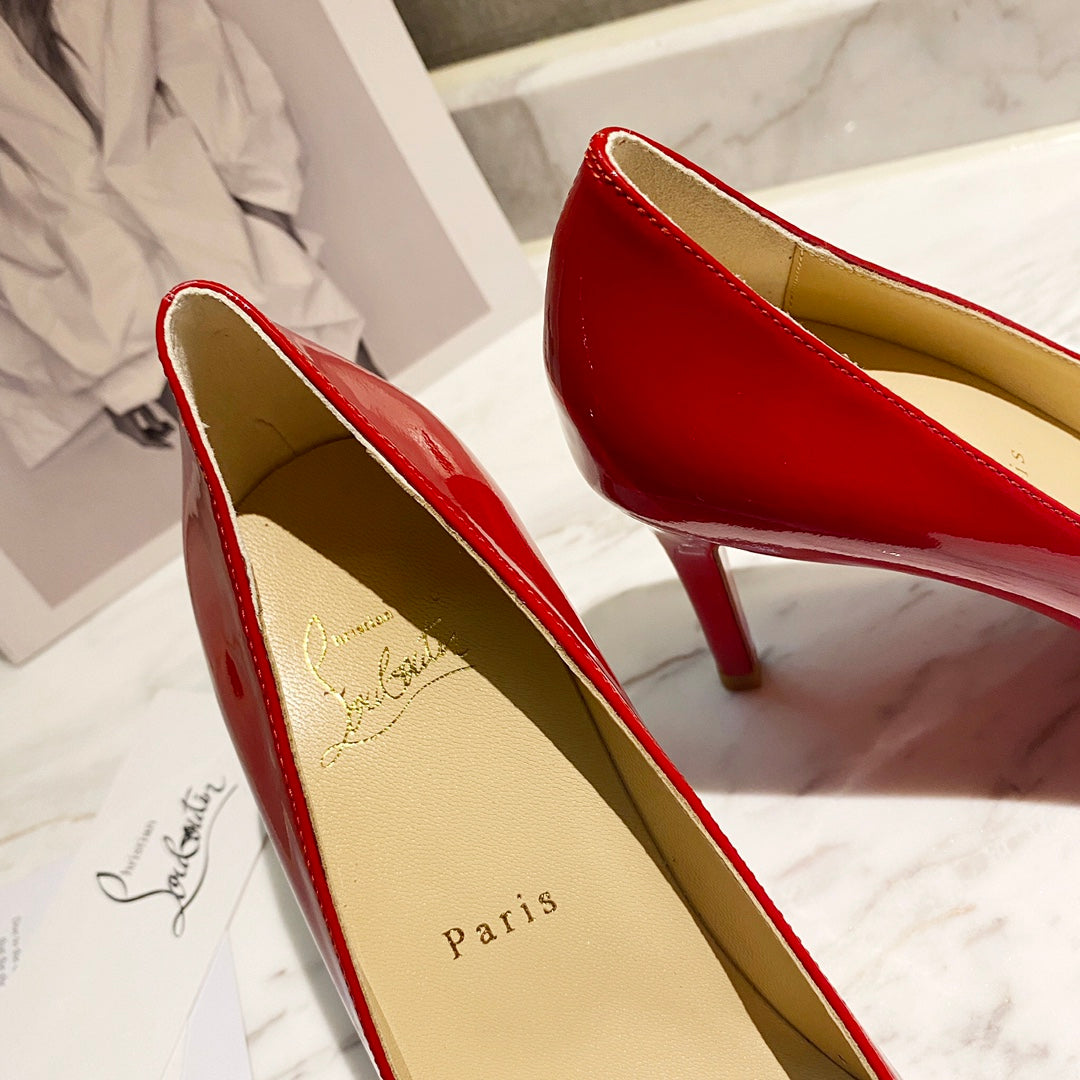 CL Simplenodo Bow Pumps 85mm Patent Leather Red