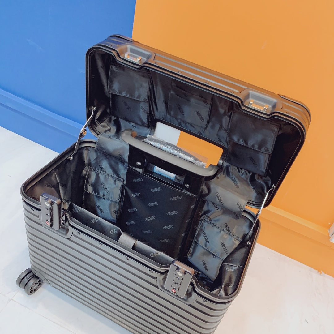 Rimowa 2025 Travel Suitcase Black Aluminum 273818