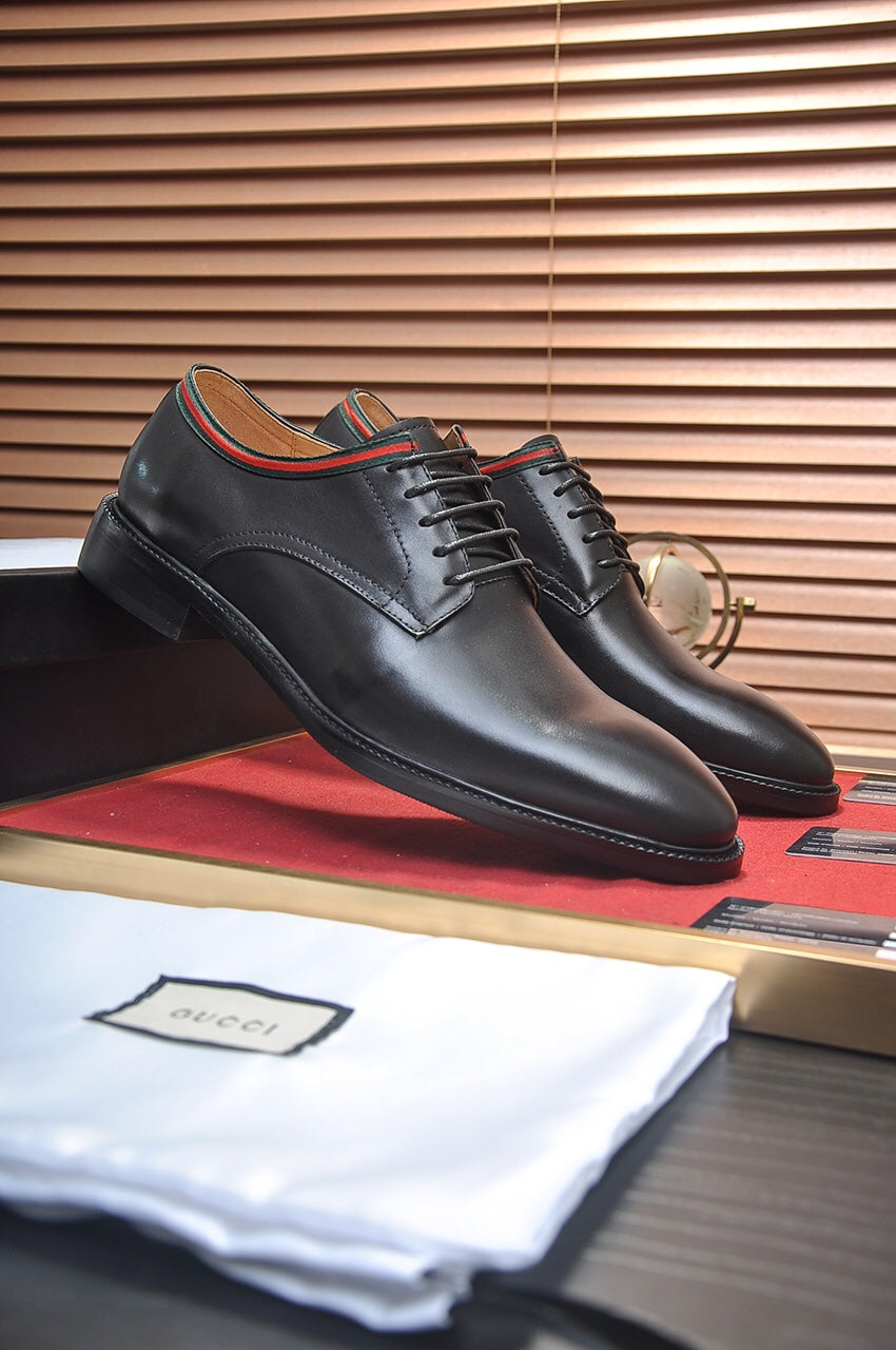 GG Men's Dress Shoe Black Cowhide 140494