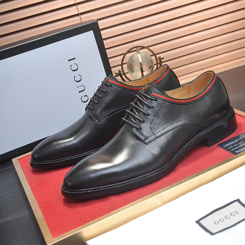 GG Men's Dress Shoe Black Cowhide 140494