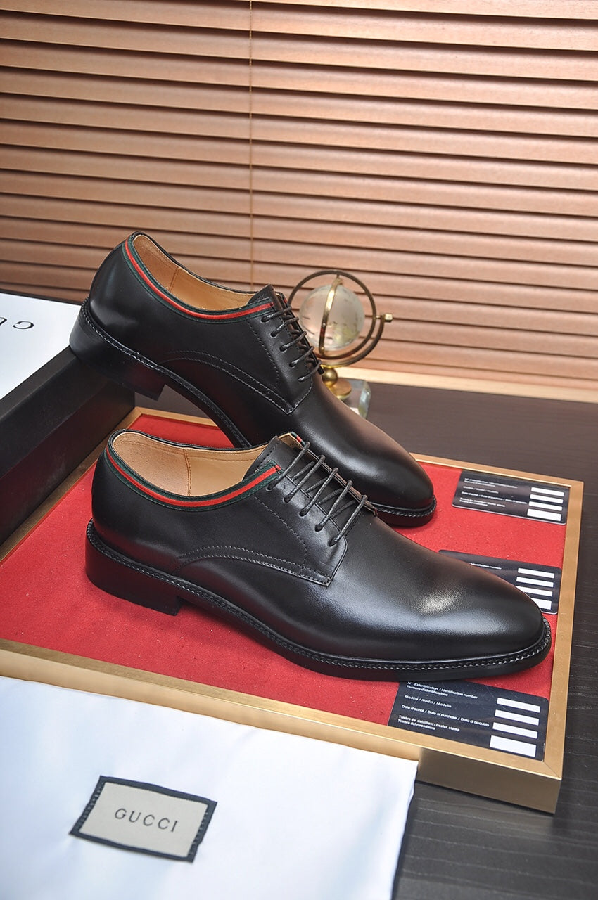 GG Men's Dress Shoe Black Cowhide 140494