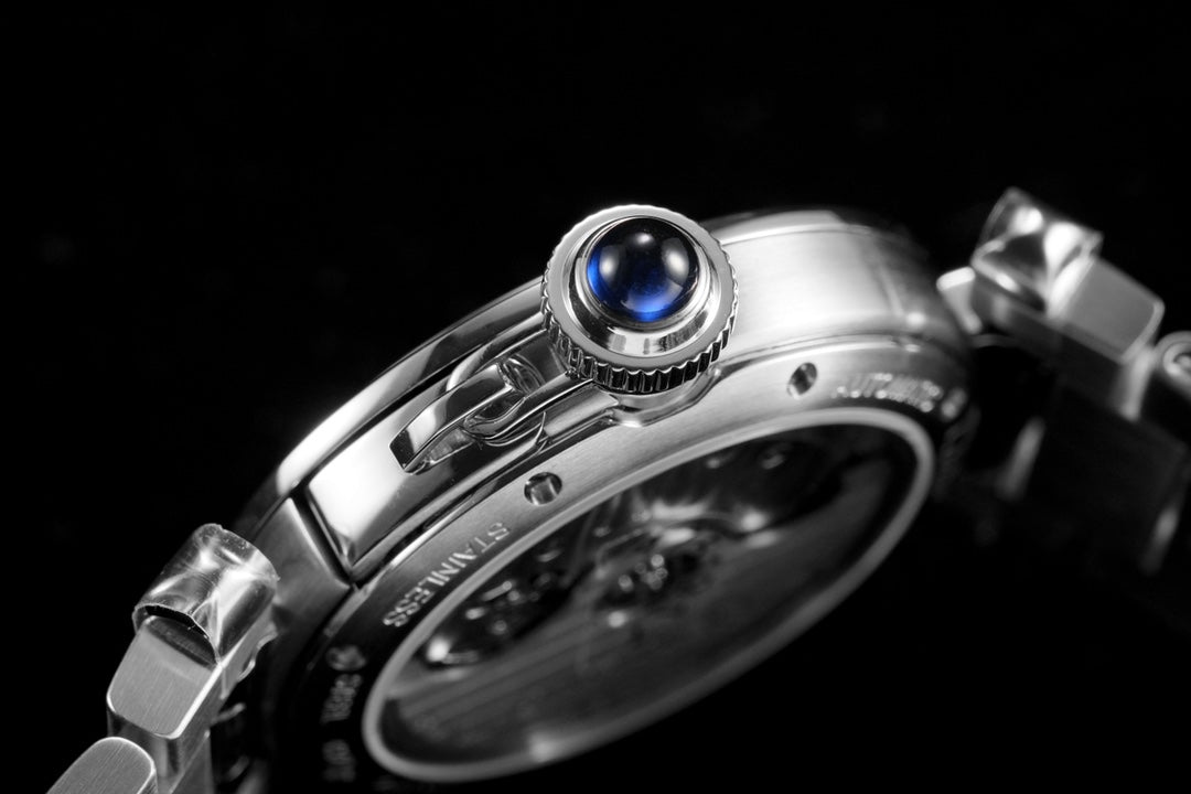 pasha 35mm automatic steel white dial diamond bezel