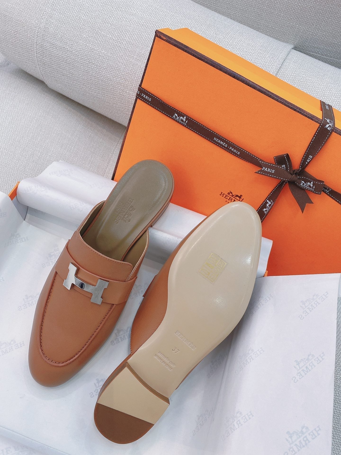 HM Mule Cider Orange Cowhide 348037