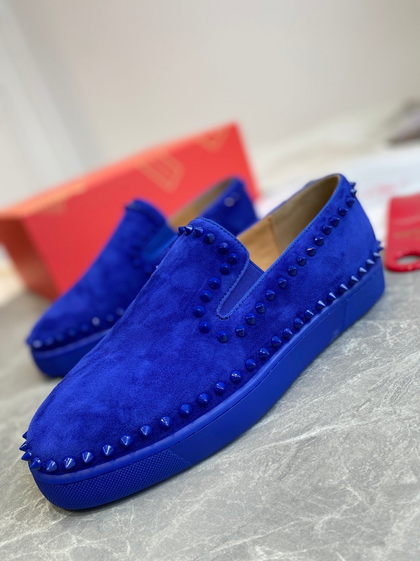 CL Loafers Suede and Spikes 242390