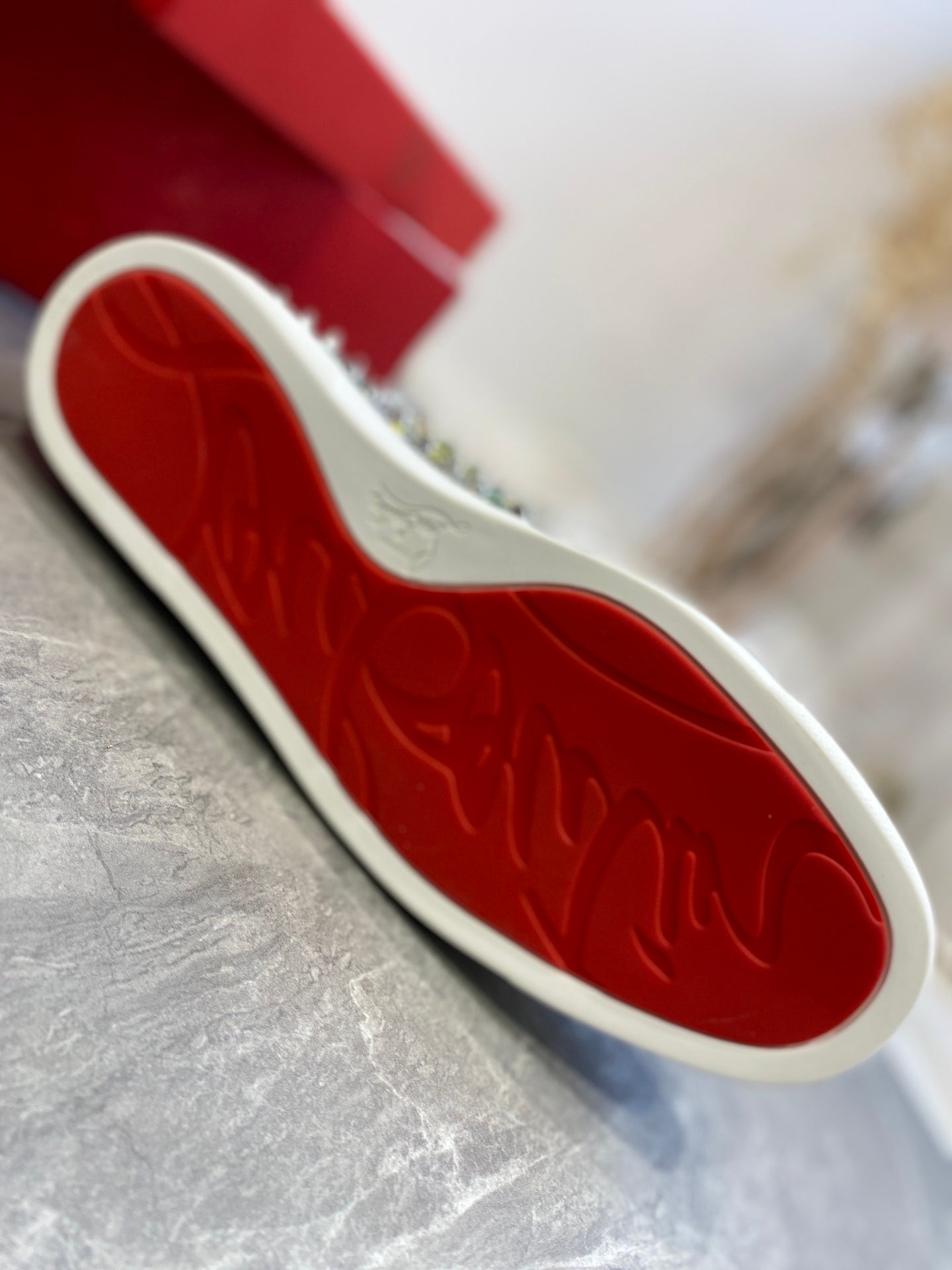 CL Loafers Multicolor Fabric and Spikes 242382