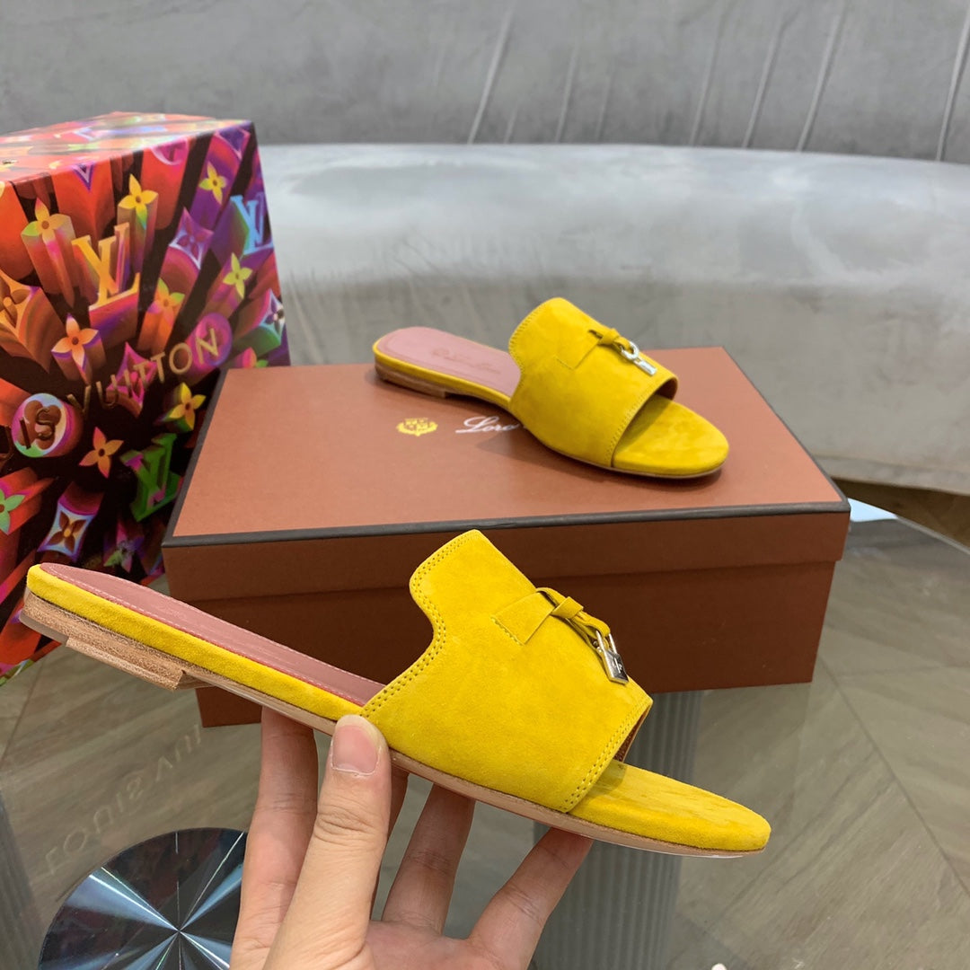 LP SUMMER CHARMS SANDALS YELLOW SUEDE