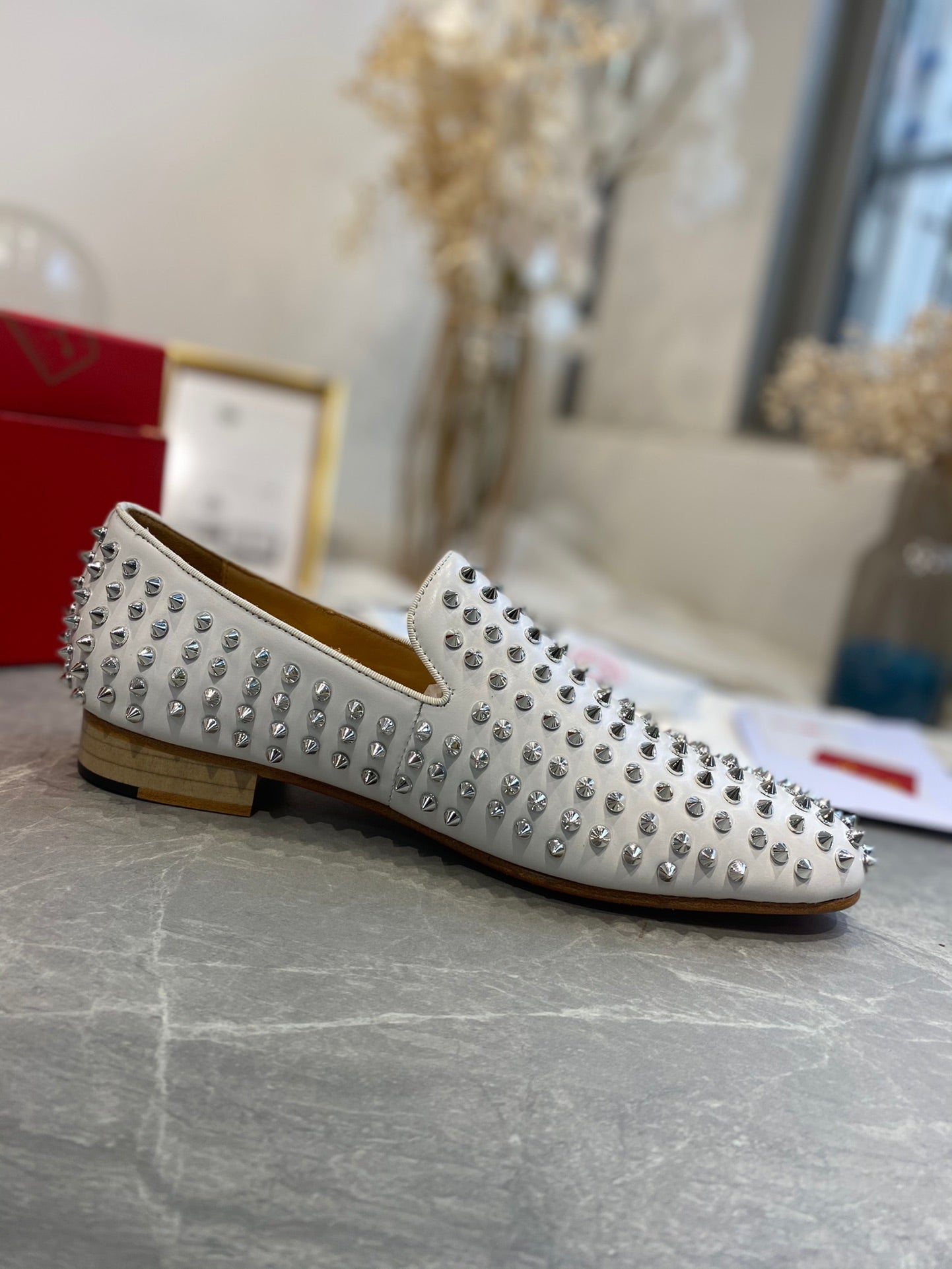 CL Dandelion Spikes Loafers Cowhide and Spikes 242406