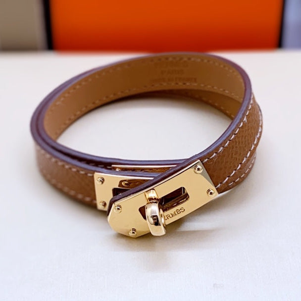 HM Kelly Double Tour Pink Gold Bracelet