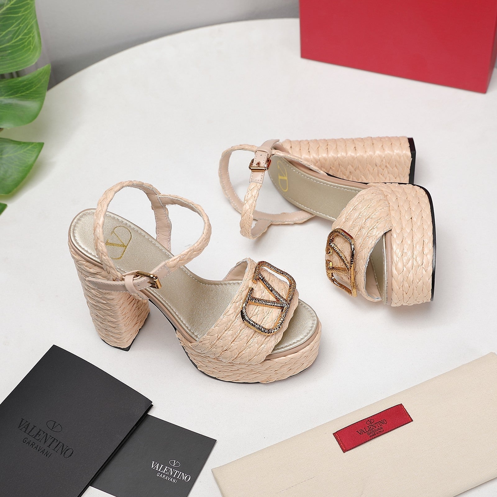 VT 25 Platform Sandals Cowhide Espadrilles