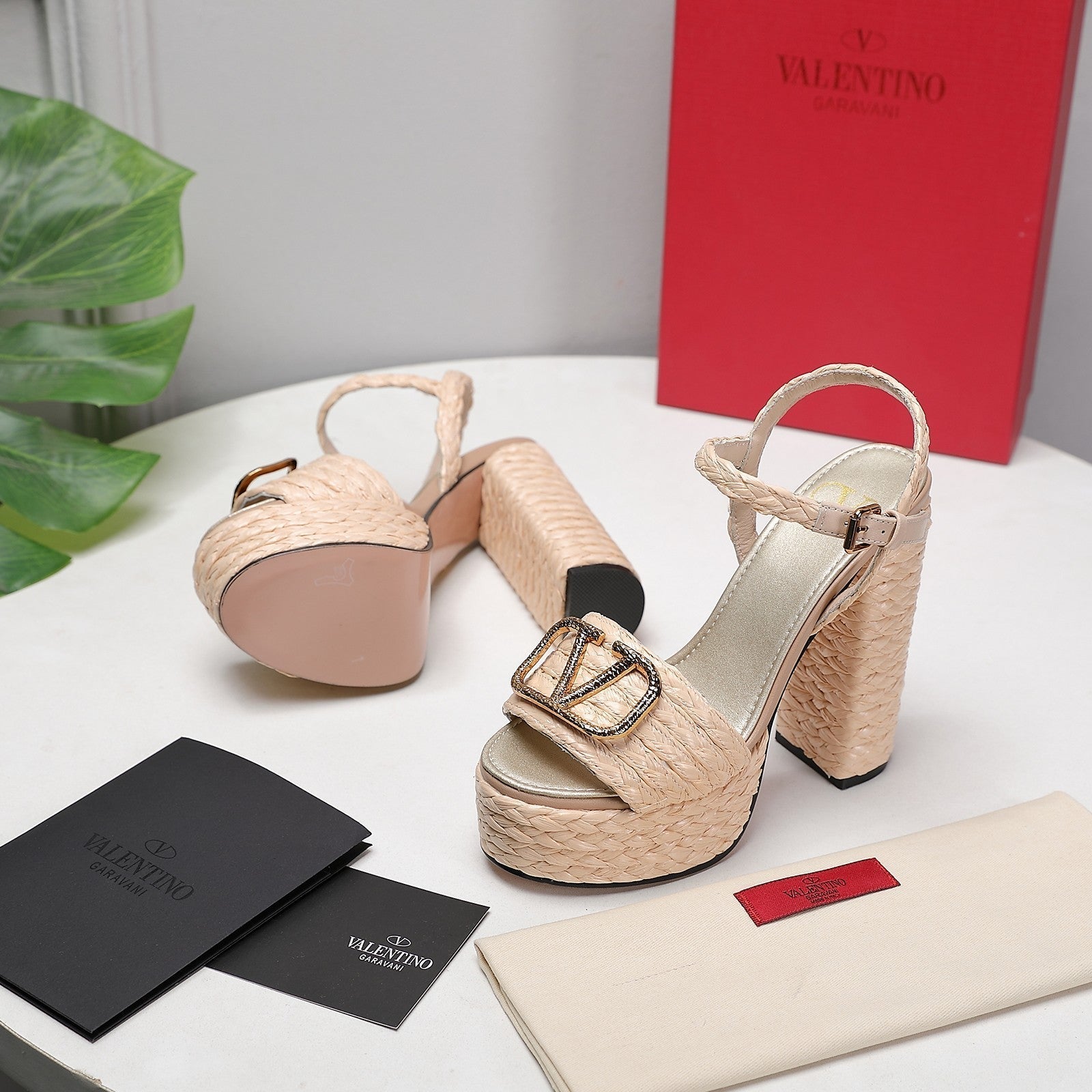 VT 25 Platform Sandals Cowhide Espadrilles