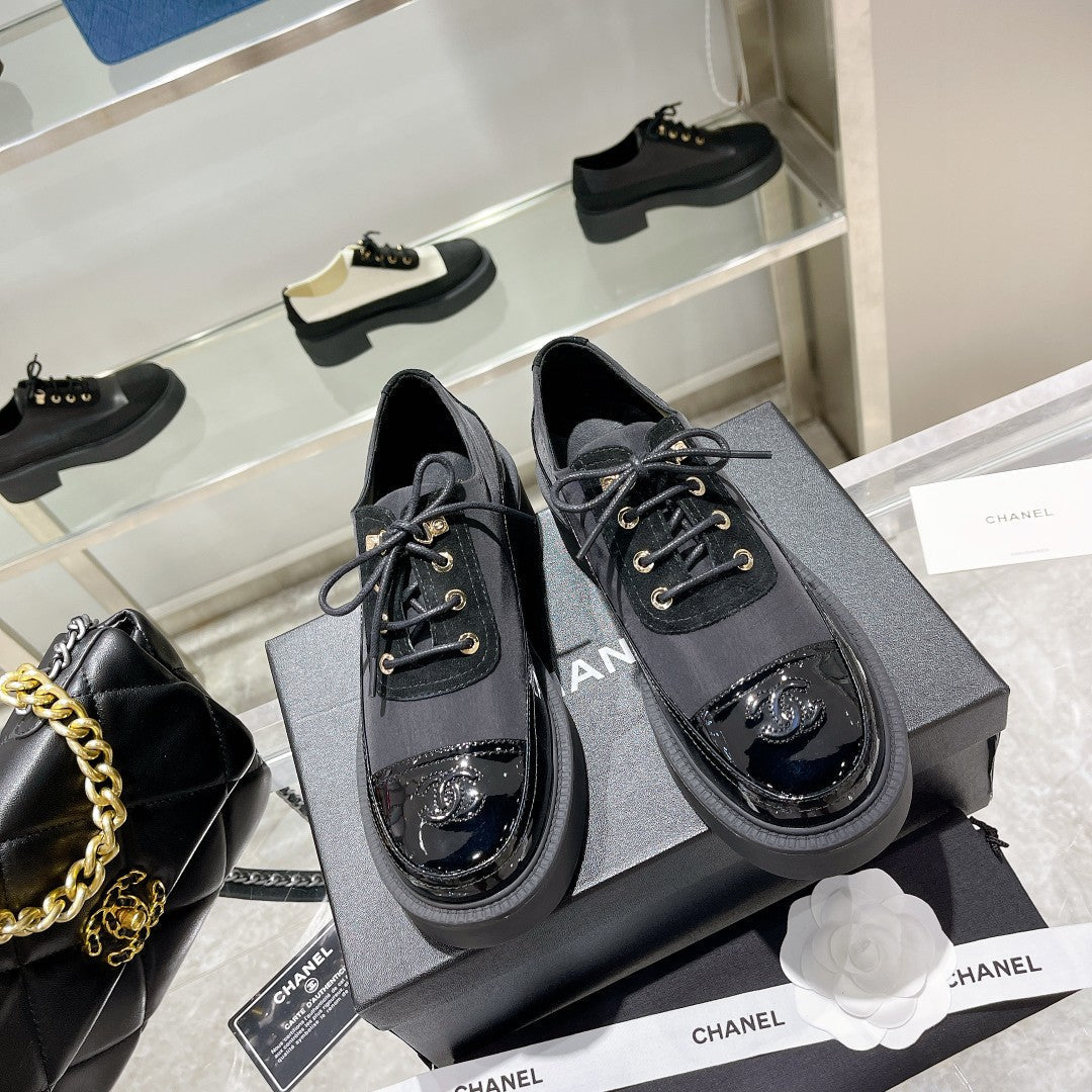 CC Sneaker 45mm Black Wrinkled Lambskin And Cowhide