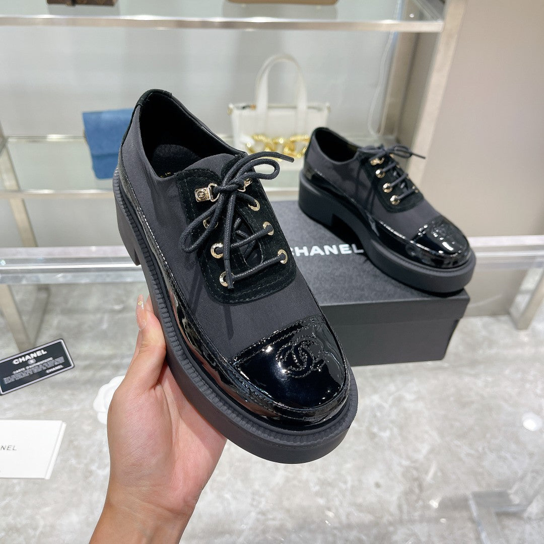 CC Sneaker 45mm Black Wrinkled Lambskin And Cowhide