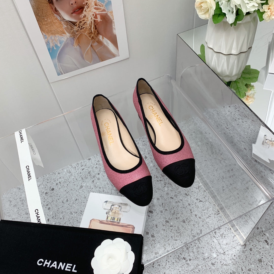 Chanel 2026 Pumps 30mm Glitter Fabric 162123