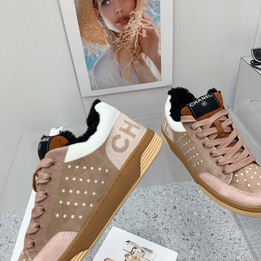 Chanel 2026 Low-Top Sneakers Wool Suede 162159