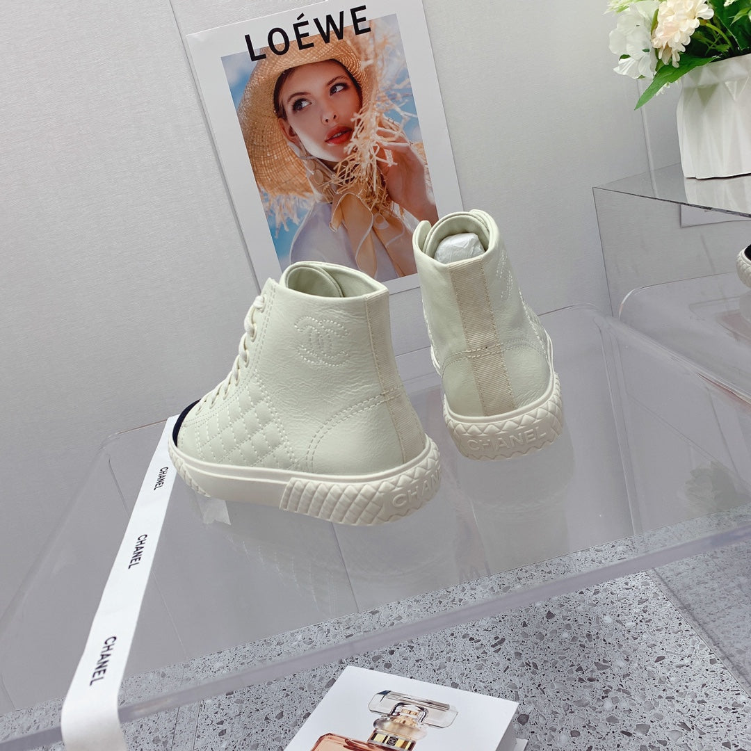 Chanel 2026 Quilted Sneakers Leather 162153