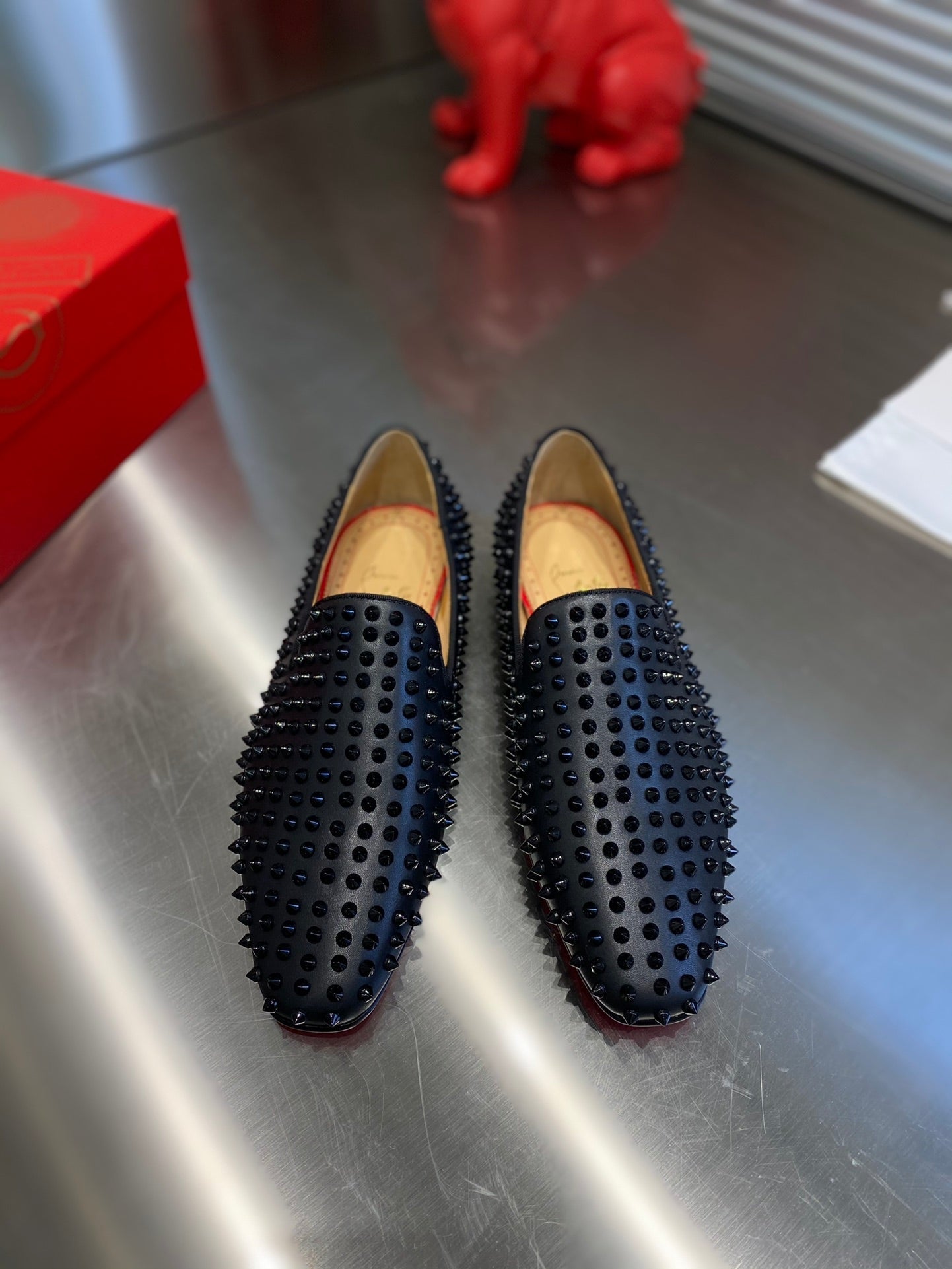 CL Dandelion Spikes Loafers Cowhide and Spikes 242406