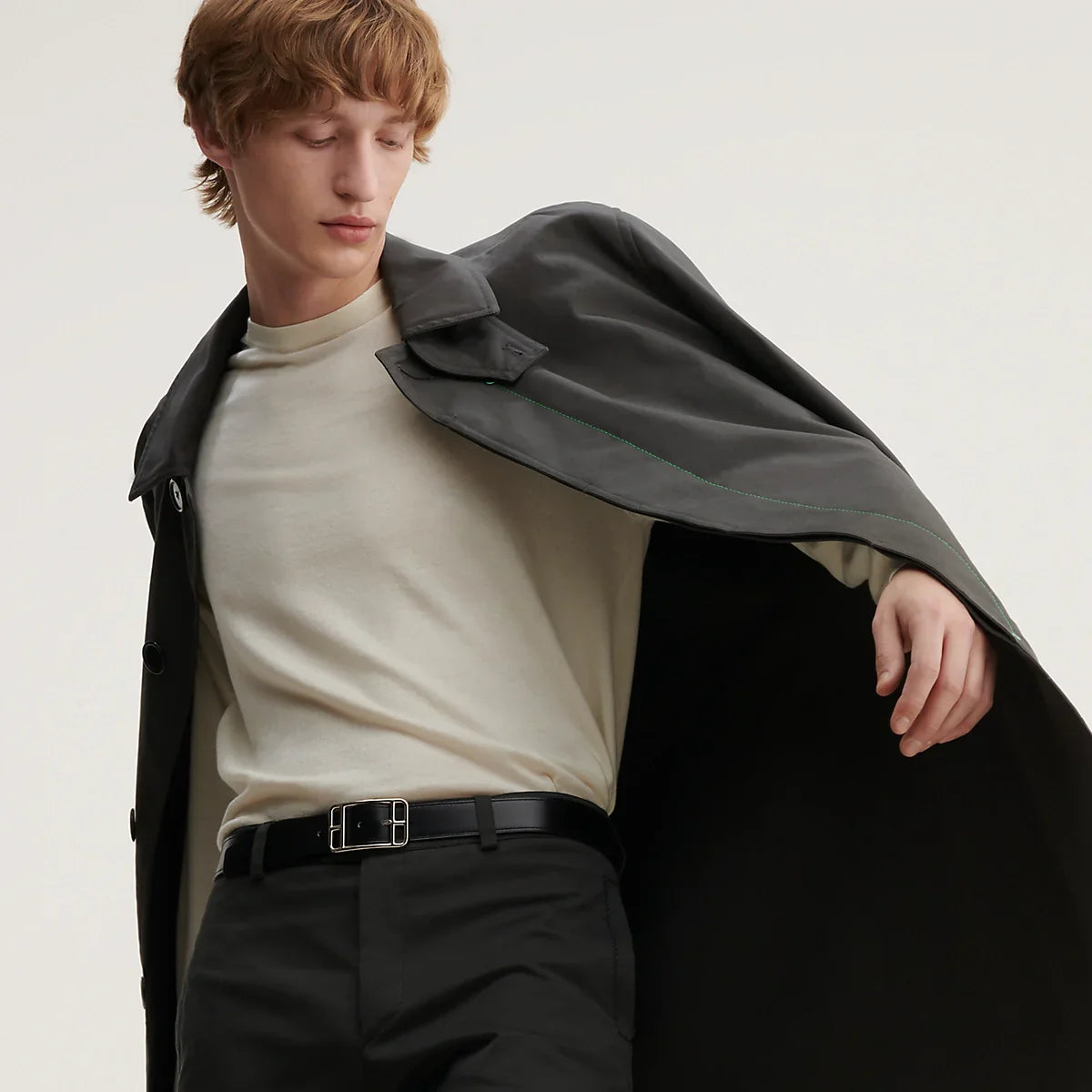 HM Cape Cod 32mm Reversible Belt Black Chocolate Leather 187795