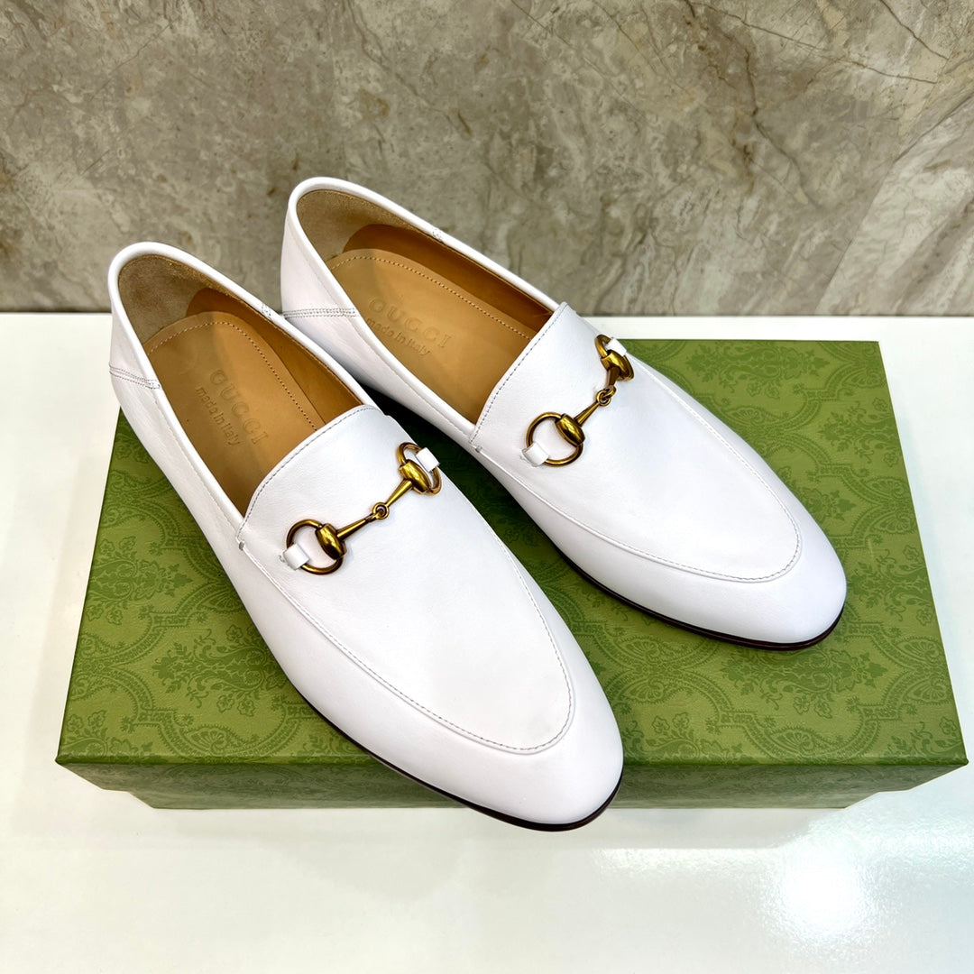 GG Men's Jordaan Loafer White Cowhide 550349