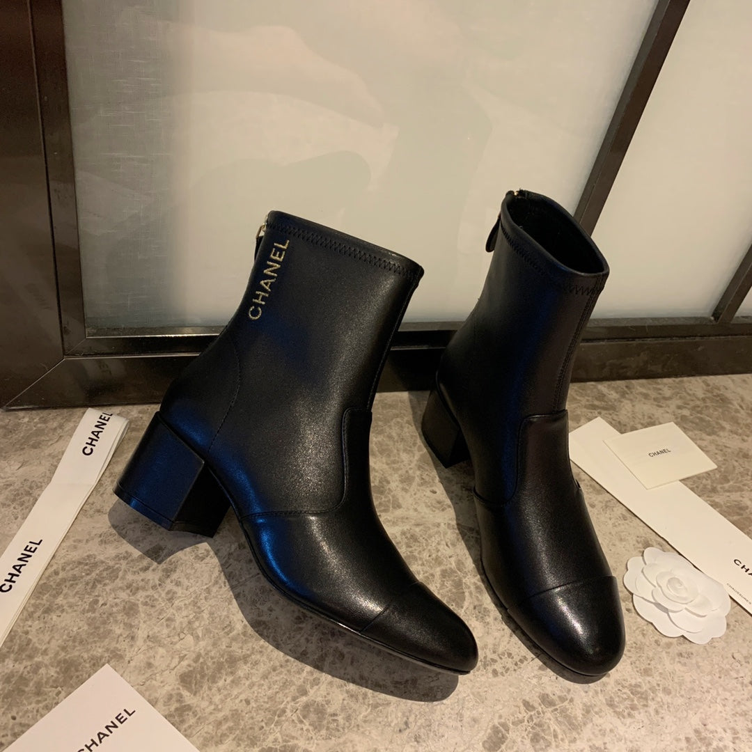 CC Short Boots 50mm In Black Lambskin 940078