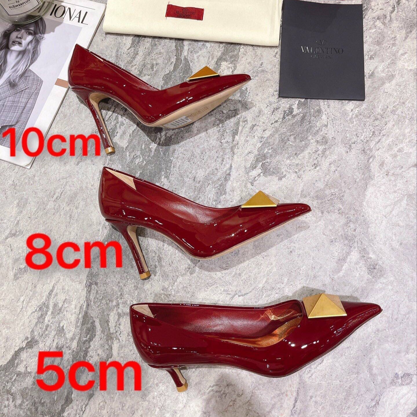 VT 25 Toe Pumps Red Patent Leather 340210